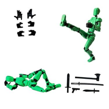 Imagem de Guerreiro Dummy 13 Articulado 3D Com Armas E Mão Extra Para Montar Brinquedo (Verde)