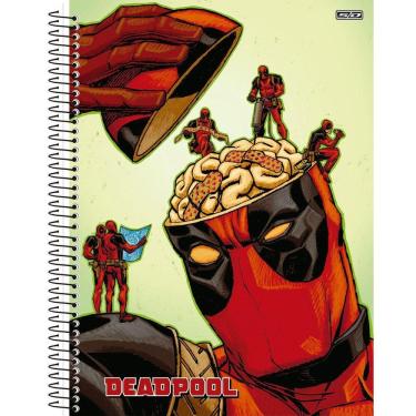 Imagem de Caderno Universitário Deadpool 1 Matéria Capa Dura Escolar