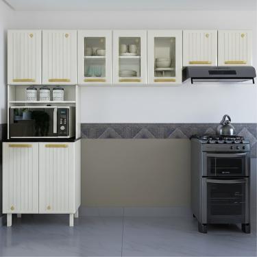 Imagem de Cozinha Modulada 3 Peças Diamante New Telasul - Branco