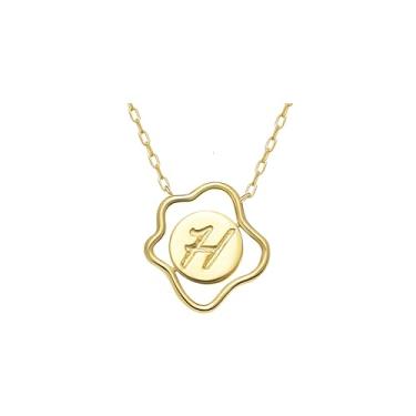 Imagem de CRITI RORA Colar de diamante cultivado em laboratório para mulheres, colar giratório banhado a ouro S925 com pingente de sol e lua, presente de joia feminina, presente de aniversário para ela, 18