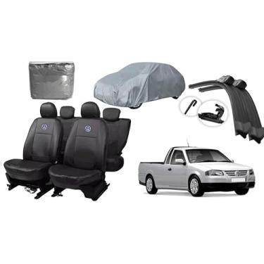 Imagem de Capa de couro +Capa de cobrir + Limpador de para - brisa -VW saveiro 99-09