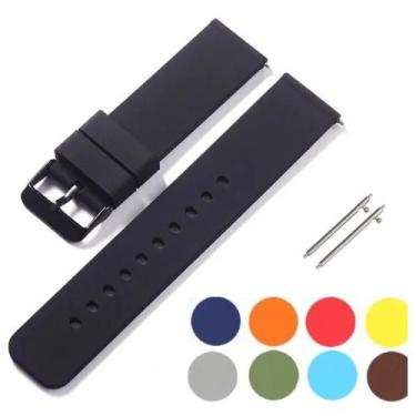 Imagem de Pulseira 18mm Silicone Wawe Para Relogio Smartwatch c/ Pinos - Poolsy,