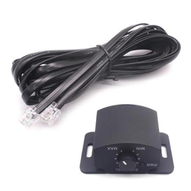 Imagem de Botão de graves para amplificador de carro de 4 pinos, botão de controle remoto de graves com cabo de 3 m, botão de controle remoto do subwoofer, ajuste de volume do carro, botão de baixo remoto para
