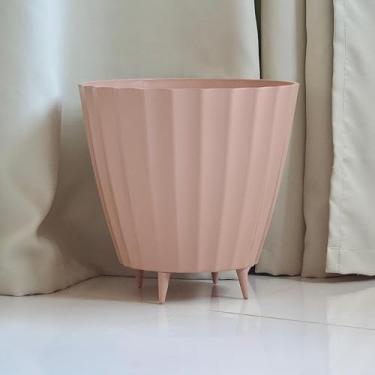 Imagem de Vaso de Plantas e Flores Grande Bojo Cacau com Pé Injetado 30x35 Liso Polido Luxo (Caramelo)