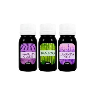 Imagem de Kit 3 Essências Hidrossolúvel 30ml Para Umidificador Difusor Elétrico