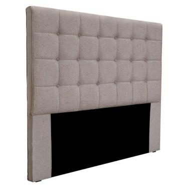 Imagem de Cabeceira Casal 1,40M Verona Linho Rústico Areia Pallazio
