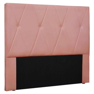 Imagem de Cabeceira Casal 1,40m Aquilla Veludo - Pallazio Rosa