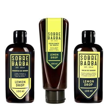 Imagem de Kit para Barba - Shampoo + Balm + Esfoliante Sobrebarba Lemon Drop