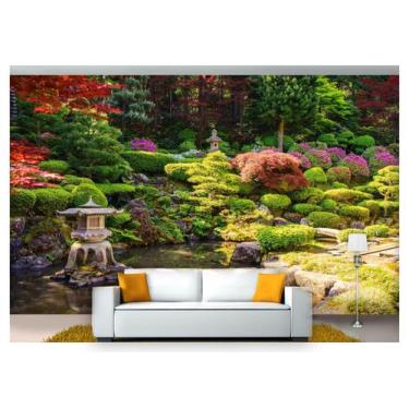 Imagem de Papel De Parede Jardim Japonês Árvore 3D Jjp15 - Você Decora