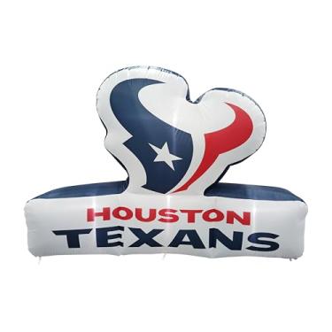 Imagem de FANMATS Mascote inflável NFL Houston Texans - Expositor inflável autoinflável, ventilador e cordões embutidos, logotipo oficial da equipe – mostre seu espírito durante todo o ano