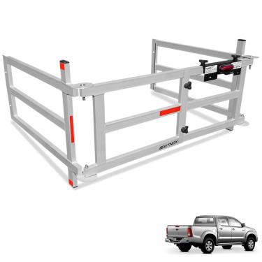 Imagem de Extensor De Caçamba Hilux 2005 a 2015 Dobravel EDD Prata