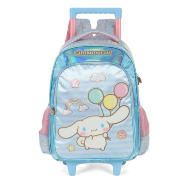 Imagem de Mochila Com Rodas Amigos Da Hello Kitty Azul - Unico