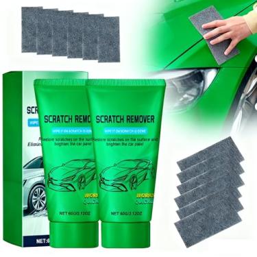 Imagem de Nano Sparkle Cloth Car Scratch Remover Paste for Vehicles, 2025 Upgrade Car Scratch Repair Kit to Erase Car Paint Scratches, Water Spots，Scuff Repair Polishing Wax Kit-2pcs (green-301)