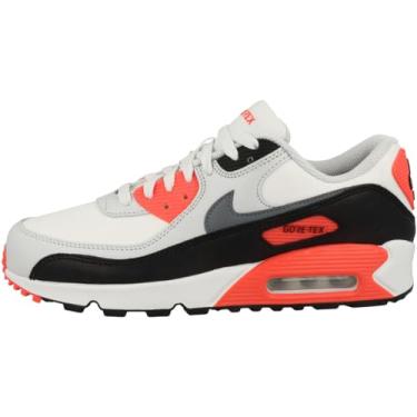 Imagem de Nike Tênis masculino Air Max 90 Gore-TEX (FD5810-200, verde-oliva/cargo cáqui/bordô), Summit branco/carmesim brilhante/preto/cinza frio, 39