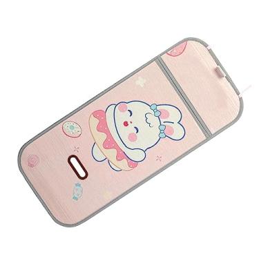 Imagem de Generic Almofada Refrigeradora para Carrinho de bebê, Respirável, Padrão Fofo, Almofada de Assento Universal para Carrinho de bebê, Passeios de Compras, Bambu, Seda Gelada (Coelho)