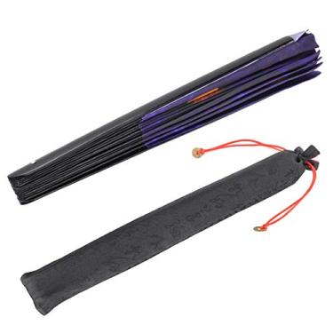 Imagem de Leque de Kung Fu Owl Eye Ventilador de mão dobrável de bambu Design requintado exclusivo Efeito de som alto perfeito para Halloween Decoração de Natal Presente Ornamento para casa