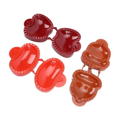 Imagem de AYNEFY Mini Molde de Torta 3 PCS Fabricante de Torta Manual, Mini Molde de Manual Prensador de Massa Conjunto de Fabricante de Bolso Em Forma de Abóbora de árvore de Natal Prensa para Fazer