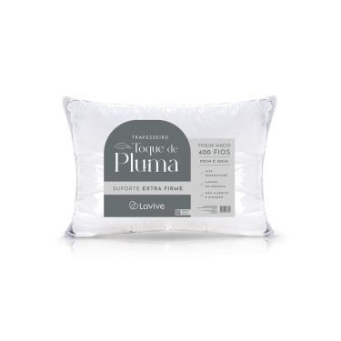 Imagem de Travesseiro Toque de Pluma 70cm x 50cm - 400 fios - Lavive