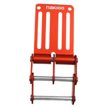 Imagem de Fenteer Fivela de desengate rápido para cinto de ferramentas, ideal para pochetes e bolsas. Conector rápido e, perfeito para carpinteiros. Fixador, Vermelho