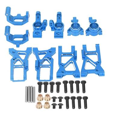 Imagem de EVTSCAN RC Car Upgrade Kit - Portable RC Car Aluminum Alloy Upgrade Parts Kit for Traxxas 4 Tec C8 1/10 Flat Sports Car(Blue)
