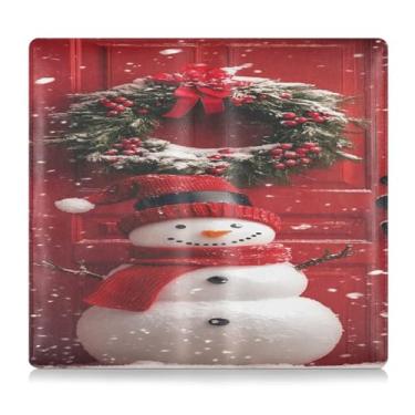 Imagem de CEBUGI Porta-luvas com porta-luvas de boneco de neve para organizador de documentos, 12,5 cm x 24 cm