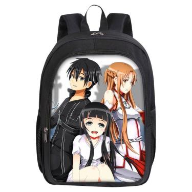 Imagem de Mochila Sword Art Online Kirito Yuuki Asuna para crianças