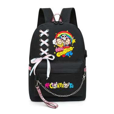 Imagem de Mochila escolar masculina Controles The Cartoon Kids Nylon 31x15x46cm