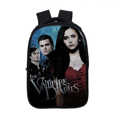 Imagem de Mochila escolar Vampires Diaries K para crianças - 30x16x37cm