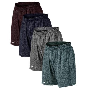 Imagem de Kit 4 Short Bermuda Plus Size Dry Academia Treino-Masculino