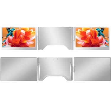 Imagem de Yunseity Extender de Tela de Laptop Portátil, Monitores Duplos FHD de 15,6 Polegadas, Suporte Ajustável, Exibição Tripla, Monitor Portátil para Laptops 13-17, para Vitórias, para OS