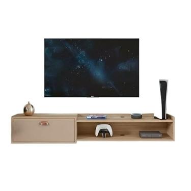 Imagem de Rack Bancada com pés 1.20 e 0.90 com 2 Portas ou 1.5 cm Moderno Parede TV Até 50Pol(1.50 Supremo Hanôver)