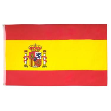 Imagem de Bandeira da Espanha 2' x 3' para um mastro - Bandeiras espanholas 90 x 60 cm - Banner 2 x 3 pés com poliéster leve - AZ FLAG
