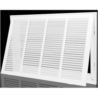 Imagem de Grade de filtro de ar de retorno, grade de tampa de ventilação de retorno de ar para abertura de duto de 61 cm L x 35 cm A, tampas de ventilação HVAC de aço para parede e teto, comporta filtro CA de