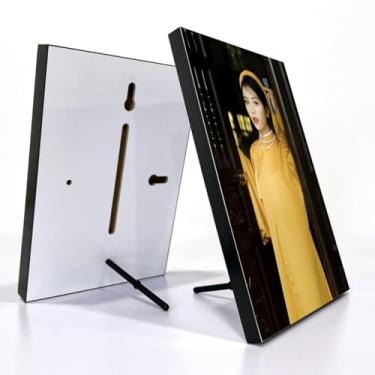 Imagem de Porta Retrato 15x20cm sem Borda/Moldura, Fixação Auto-adesiva ou com Suporte, Estilo Clean para Fotos Decorativas