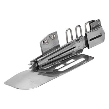 Imagem de Tnfeeon Acessório de Costura Ajustável de Dobra Dupla, Construção Robusta, Alinhamento Preciso do Tecido, para Máquinas de Costura Industriais Union Special (ferro 3)