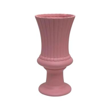 Imagem de Vaso Decorativo Charme Pequeno – Elegância para Sala, Escritório e Eventos, Design Sofisticado(Rosa Bebê Fosco)