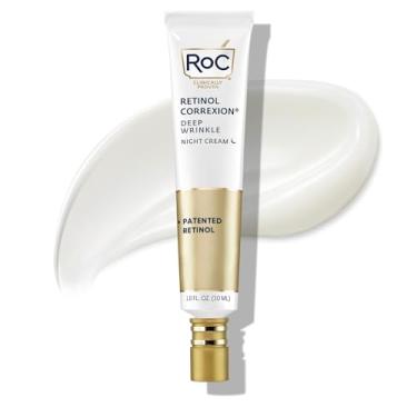 Imagem de RoC Retinol Correxion Hidratante facial diário de rugas profundas com protetor solar FPS 30, tratamento de cuidados com a pele para linhas finas, manchas escuras, cicatrizes pós-acne, 30 ml (a