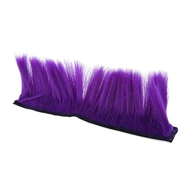 Imagem de FAKEME Peruca Flameer Motorcycle Skinhead capacete punk peruca Mohawk peruca traje peruca peruca - roxo