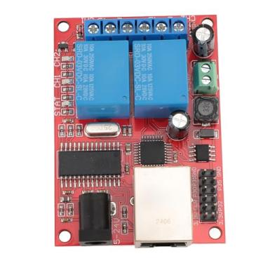 Imagem de Ymiko Módulo de relé Ethernet de 2 Vias Com Temporizador de Atraso, Controle TCP/UDP e Função de Servidor Web para Automação de Switch Remoto