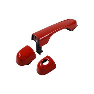 Imagem de HUYILUN0104 Maçaneta externa vermelha Jeep Renegade 2015-2022 frente traseira sem entrada sem chave