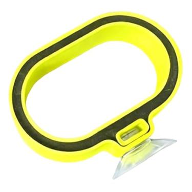 Imagem de MFMEXUL Alimentador Flutuante para Peixes, Recipiente para Alimentos, Presente, Acessório Amarelo, Alimentador para Camarões E Répteis, Comprimento 4.8 Cm