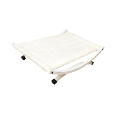 Imagem de Stgfyxgs Cama Tipo Rede para Gatos, Almofada Moderna para Descanso de Filhotes, Almofada Elevada para Gatinhos, Cães Pequenos E Gatos, Branco