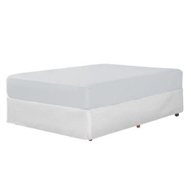 Imagem de Lençol Super King Avulso 500 Fios Com Elástico - Rafaloro, Cinza Claro