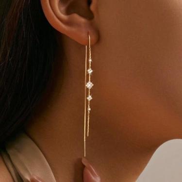 Imagem de Brinco feminino, pulseira de ouro de camada delicada empilhável para mulheres, joias da moda | Presente de festa, banhado a ouro 14K, standard, Latão, Sem pedra preciosa