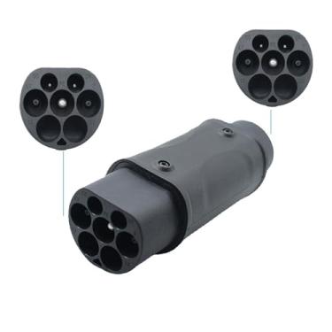 Imagem de EQBVZZRD Adaptador de carregamento ev adaptador EV carregador de veículo elétrico IEC62196-2 tipo 2 para J1772 tipo 1 adaptador CA EVSE conector conversor de carregamento 1fase 32A (tipo 2 para GBT)