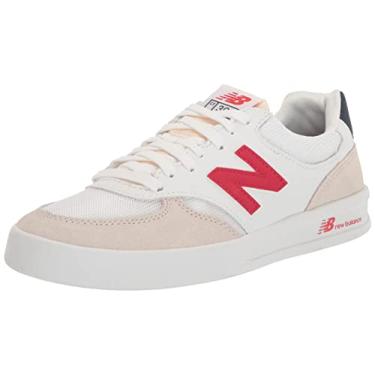 Imagem de New Balance Tênis masculino Ct300 V3, Branco/Vermelho, 12