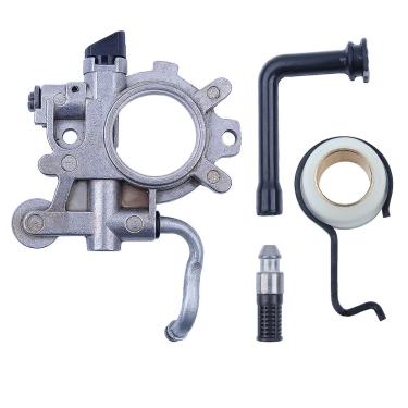 Imagem de shuihuo Bomba de óleo de óleo WT Mola de engrenagem helicoidal compatível com STIHL 044 MS440 Motosserra substituir 1128 640 3205