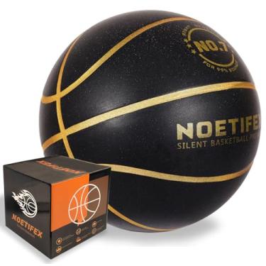 Imagem de Noetifex Bola de basquete silenciosa pesada de 580 g, bola de treinamento interna silenciosa de alta densidade com caixa de presente, material macio de salto real, ideal para prática de drible em casa