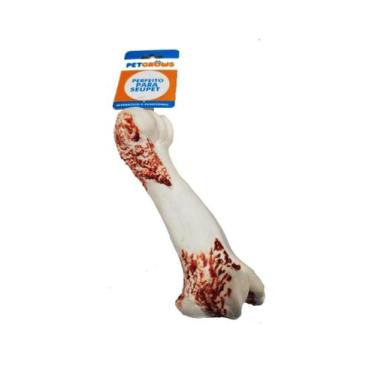 Imagem de Brinquedo osso de borracha para cachorro (Beef Bone Real) - PetGrows