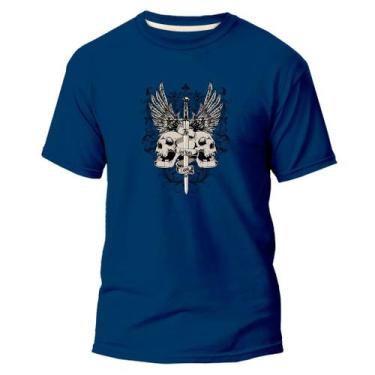 Imagem de Camiseta Algodão Básica Premium Estampa Digital Espadas DTF - Pavesi, 